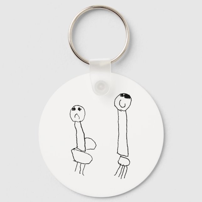 Giraffes Key Ring (Front)