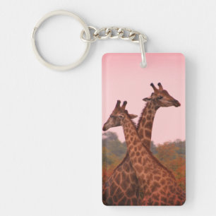Giraffes Key Ring