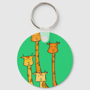 Giraffes Key Ring