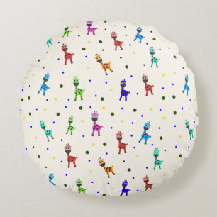 Giraffes pattern  round cushion