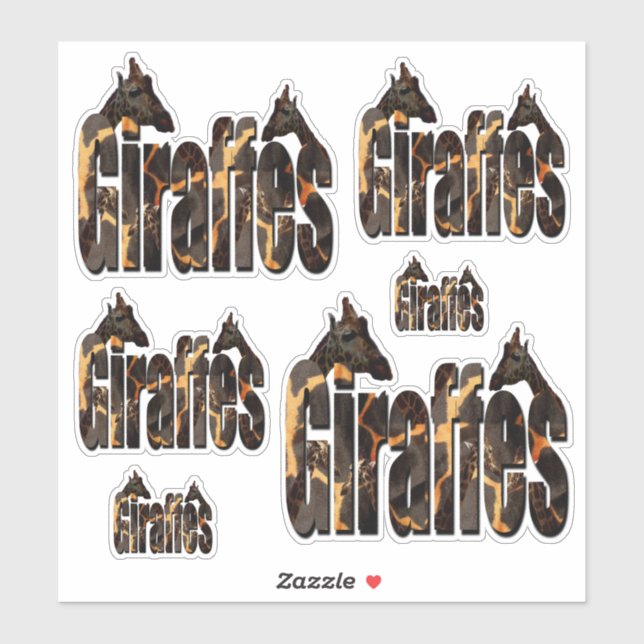 Giraffes Picture Logos, (Sheet)