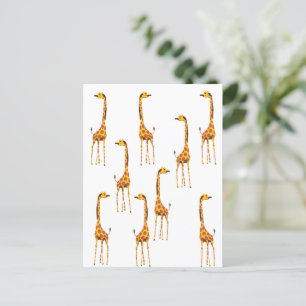 Giraffes Postcard