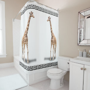 GIRAFFES SHOWER CURTAIN