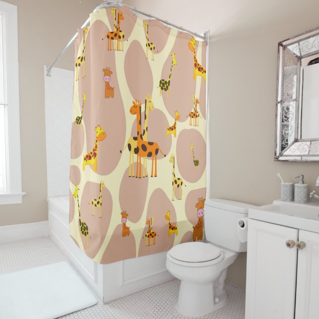 Giraffes Shower Curtain (In Situ)