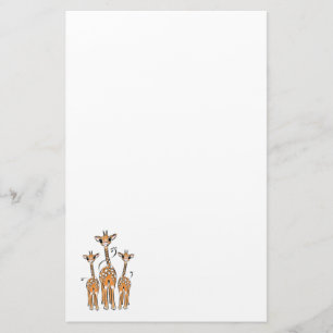 Giraffes Stationery