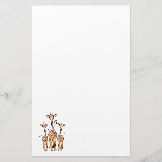 Giraffes Stationery (Front)