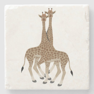 Giraffes Stone Coaster