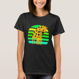 Giraffes Sunset  Safari T-Shirt