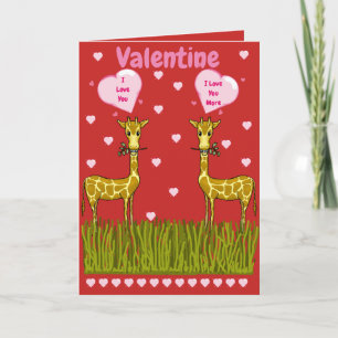 Giraffe's Valentine's Day Card