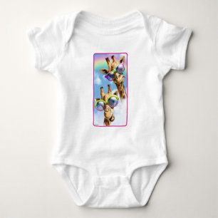 Giraffes With Sunglasses Baby Bodysuit
