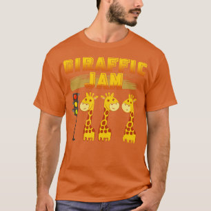 Giraffic Jam Giraffe Art Lovely Funny Zoo Animal  T-Shirt