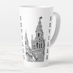 Giralda Sevilla Cathedral. Andalusia, Spain. Latte Mug