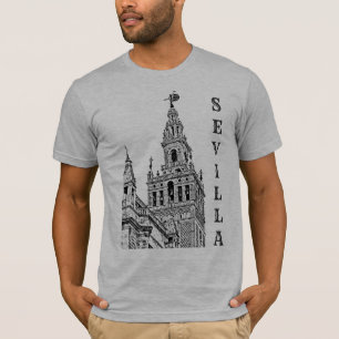 Giralda Sevilla Cathedral. Andalusia, Spain. T-Shi T-Shirt