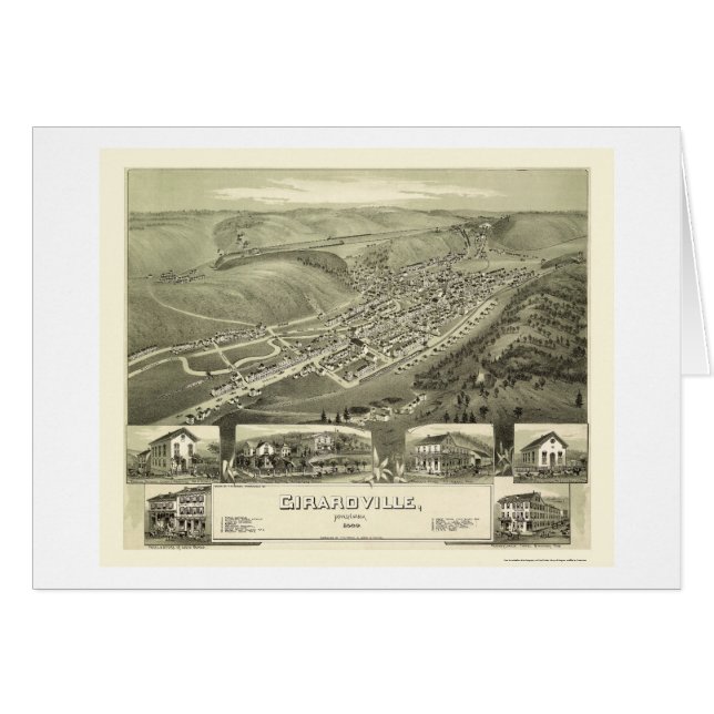 Girardville, PA Panoramic Map - 1889 (Front Horizontal)