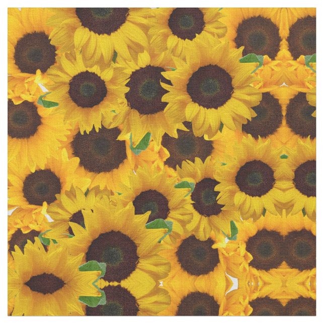 girasoles fabric (Close Up)