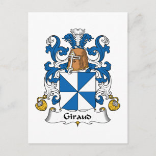 Giraud Family Crest Postcard