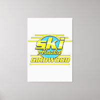 Girdwood Alaska 80s ski logo
