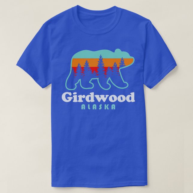 Girdwood Alaska Bear Vacation Trip T-Shirt (Design Front)