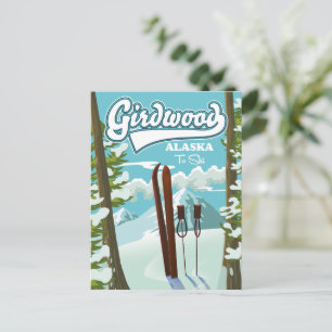 Girdwood Alaska to ski Postcard
