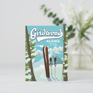 Girdwood Alaska to ski Postcard