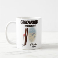 Girdwood anchorage Alaska ski poster T-Shirt