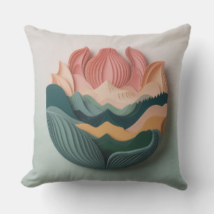 Giri Petal Relief 3D Batik Motif Cushion