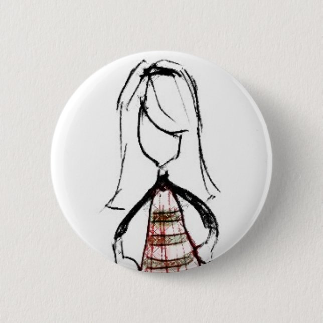 girl3 6 cm round badge (Front)