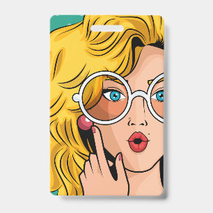 Girl #1 ID badge