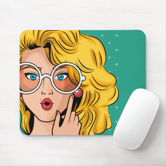 Girl #1 mouse mat (With Mouse)