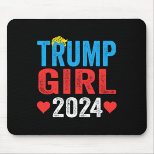 Girl 2024 Shirts Cute Trump Flag Women Girls Kids Mouse Mat