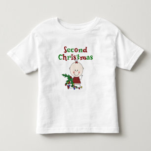 Girl 2nd Christmas Kids Baby Holidays Toddler T-Shirt