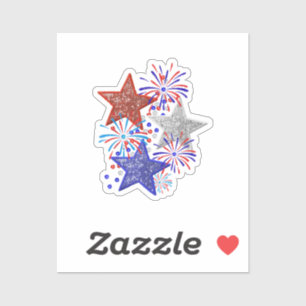 Girl 4th of July Women Red White Blue Star America