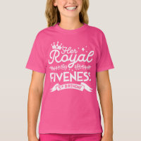 Girl 5th Birthday Her Royal Fiveness 5 Year Old