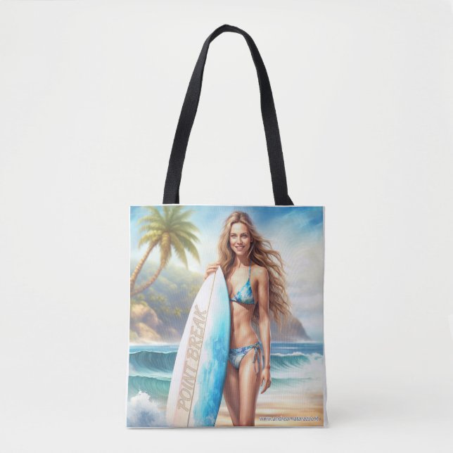 Girl Action Point Break Tote Bag (Front)