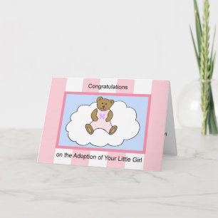Girl  Adoption Greeting Card