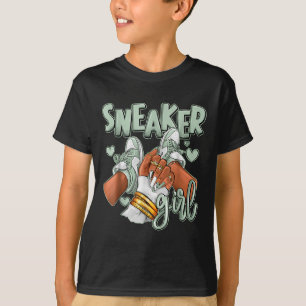 Girl Afro Seafoam Abundance 4s Matching Tee For Me