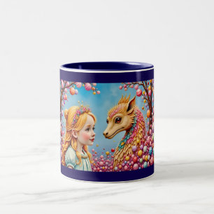 ~ Girl and Baby Dragon ~ Mug