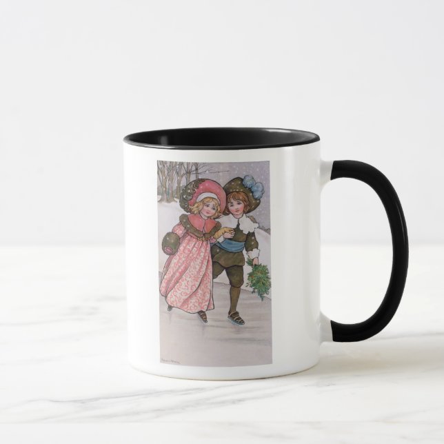 Girl and Boy Skating Mug (Right)