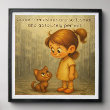 Girl and Cat Photo Tile – Best Buddies Series