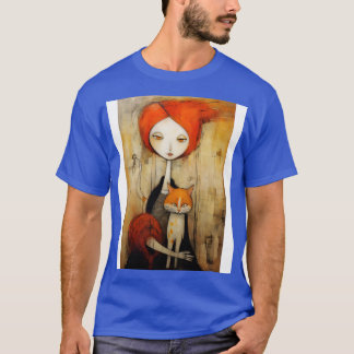 Girl and Cat T-Shirt