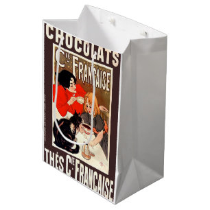 Girl and Cat, Vintage Poster, Alexandre Steinlen Medium Gift Bag