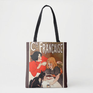 Girl and Cat, Vintage Poster, Alexandre Steinlen Tote Bag