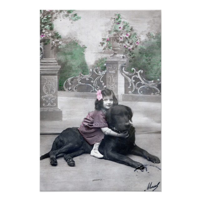 Girl and her Dog Poster (Front)