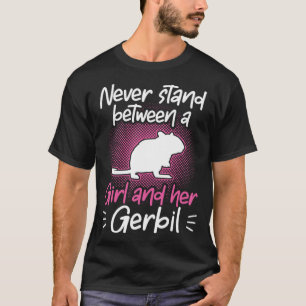 Girl and her Gerbil Rodent Desert Rat T-Shirt
