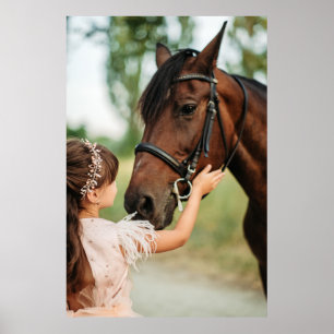 Girl and Horse Poster