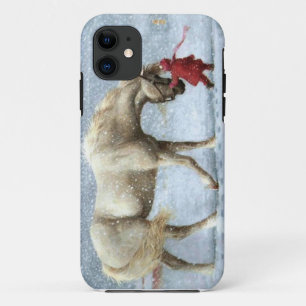 Girl and Horse Winter iPhone 5 Case