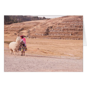 Girl and llama