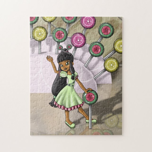 Girl and Lollipops Jigsaw Puzzle (Vertical)
