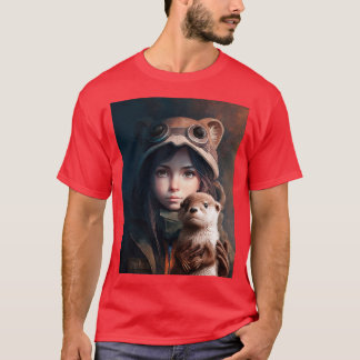 Girl and otter T-Shirt