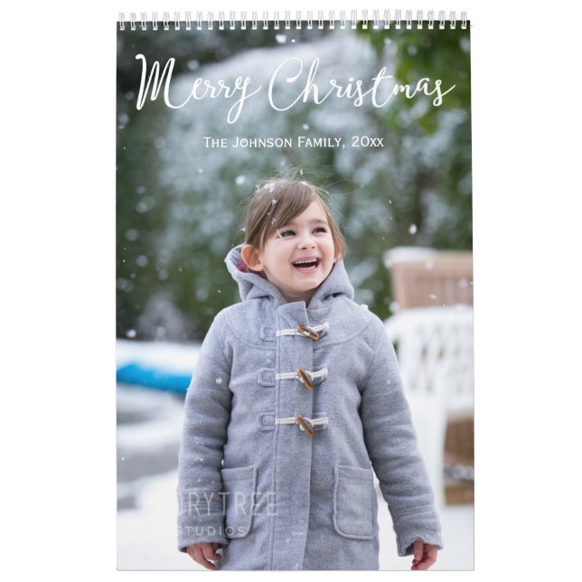 Girl And Snow Christmas Photo Calendar (Cover)